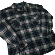 Load image into Gallery viewer, Vintage Pendleton Loop Collar Wool Flannel Plaid Shirt