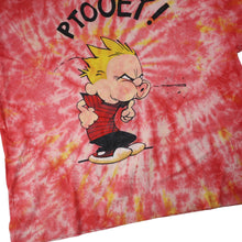 Load image into Gallery viewer, Vintage Calvin and Hobbes Graphic Tie Dyed Graphic T Shirt - XL
