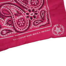 Load image into Gallery viewer, Vintage USA Made Paisley Cotton Bandana - 19&quot;