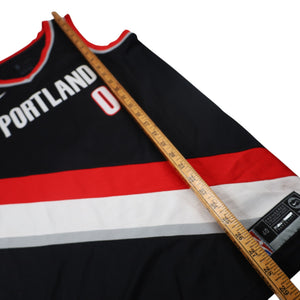Nike Portland Blazers #0 Damion Lillard Basketball Jersey - S