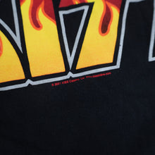 Load image into Gallery viewer, Vintage Y2k Kiss Spellout Flame Graphic Band T Shirt - M