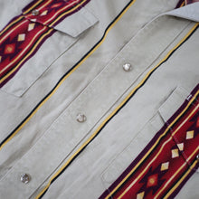 Load image into Gallery viewer, Vintage Wrangler Southwestern Print Pearl Snap Western Shirt - L
