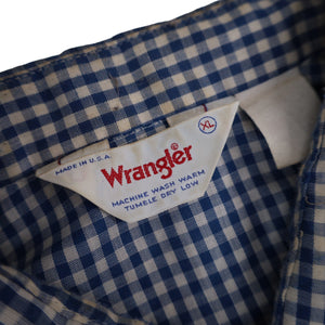 Vintage Wrangler Pearl Snap Plaid Shirt - XL