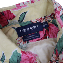 Load image into Gallery viewer, Vintage Polo Golf Ralph Lauren Linen Cotton Blend Floral Hawaiian Shirt - L