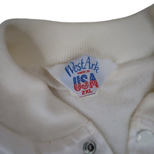 Load image into Gallery viewer, Vintage USNTS US Navy Fightin Blue Jackets Graphic Satin Jacket - XXL