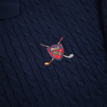 Load image into Gallery viewer, Vintage Polo Ralph Lauren Golf Crest Cable Knit Sweater - XXL