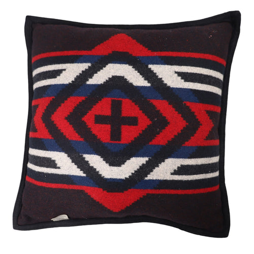 Vintage Pendleton Southwestern Aztec Print Turtle Pillow - 18