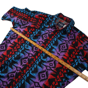 Vintage Wrangler Vibrant Southwestern Print Cowboy Shirt - L