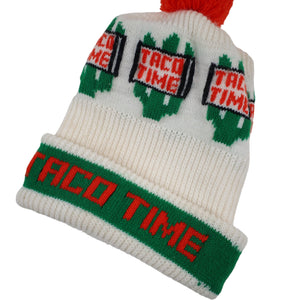 Vintage Taco Time Spellout Beanie Hat - OS