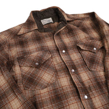 Load image into Gallery viewer, True Vintage Pendleton High Grade Western Wear Pearl Snap Wool flannel Shirt - M