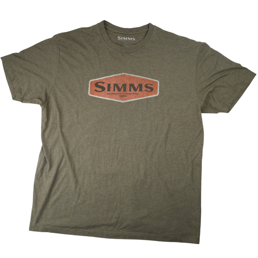 Simms Fishing Products Spellout Graphic T Shirt - L