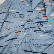 Load image into Gallery viewer, Vintage Wrangler MCM Design Polyester Pearl Snap Shirt - M