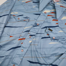 Load image into Gallery viewer, Vintage Wrangler MCM Design Polyester Pearl Snap Shirt - M