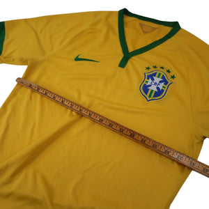 2014 Authentic Nike FCB Brazil Soccer Jersey - M