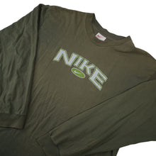 Load image into Gallery viewer, Vintage 90s Nike Spellout Mini Swoosh Long Sleeve Shirt - L