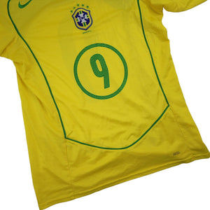 Vintage Nike CBF Brazil #9 Ronaldo Soccer Jersey - S