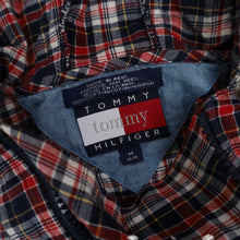 Load image into Gallery viewer, Vintage 90S Tommy Hilfiger Plaid Pullover Hoodie - M