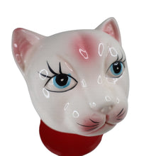 Load image into Gallery viewer, Vintage MCM Ceramic Cat Head Goose Neck Desk Lamp - OS