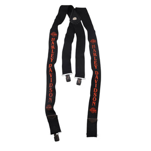 Vintage Harley Davidson Spellout Suspenders - OS