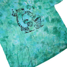 Load image into Gallery viewer, Vintage 90s Calvin &amp; Hobbs Graphic Tie Dye Graphic T Shirt - XL
