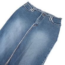Load image into Gallery viewer, Vintage Y2k Zana Di Denim Frayed Edge Maxi Skirt - W11