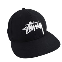 Load image into Gallery viewer, Vintage Stussy Embroidered Spellout Snapback Hat - OS