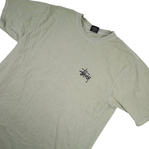 Vintage Stussy Spellout Graphic T Shirt - M