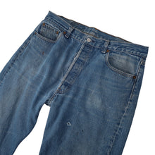 Load image into Gallery viewer, Vintage USA Made Levis 501 Distressed Denim Jeans - 34"x30"