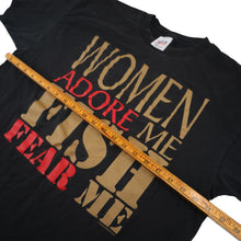 Load image into Gallery viewer, Vintage "Womens Adore Me, Fish Fear Me" Graphic T Shirt - XL