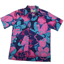 Load image into Gallery viewer, Vintage 50s Hoaloha Bark Cloth Loop Collar Hawaiian Shirt - L