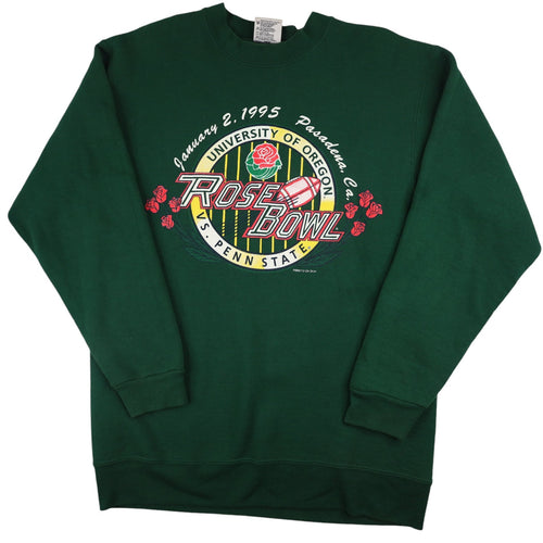 Vintage 1995 University of Oregon Ducks Rose Bowl Graphic Sweatshirt - M