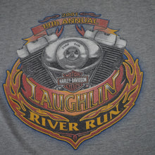 Load image into Gallery viewer, Vintage Y2k Harley Davidson Laughlin Rive Run Graphic T Shirt - L