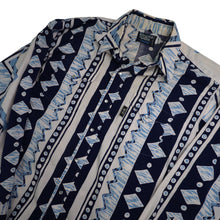 Load image into Gallery viewer, Vintage Brooks &amp; Dunn by Panhandle Slim Aztec Pearl Snap Down Western Shirt - L