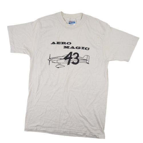 Vintage Aero Magic Airplane Graphic T Shirt - M