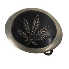 Load image into Gallery viewer, Vintage 70s Pot Leaf Belt Buckle - OS