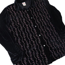 Load image into Gallery viewer, Vintage Disney Embroidered Velour Button Down Shirt - WMNS XL