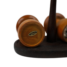 Load image into Gallery viewer, Vintage 60s/70s  Wooden Mushroom Pepper Grinder and Salt Shaker Set - OS
