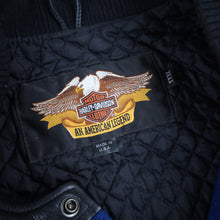 Load image into Gallery viewer, Vintage Harley Davidson University Big Logo Embroidered Letterman Jacket - 3XL