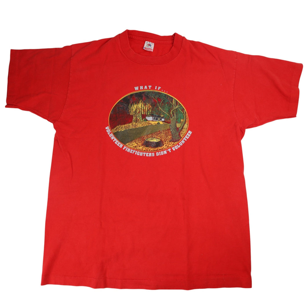 Vintage West Point Fire Department Graphic T Shirt - XL