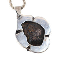 Load image into Gallery viewer, Vintage Artist GMV Sterling Silver Feather Druzy Quartz Geode Pendant - OS
