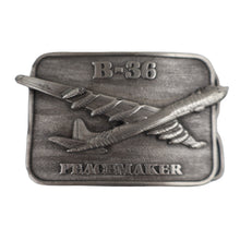 Load image into Gallery viewer, Vintage B-36 Peacemaker Pewter Belt Buckle - 3"