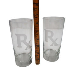 Load image into Gallery viewer, Vintage Rx Pharma Prescription Logo Glass Set - OS