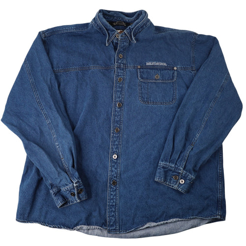 Harley Davidson Heavy Denim Work Shirt - XXL