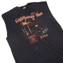 Load image into Gallery viewer, Vintage Y2k Harley Davidson 6th Annual Lighthouse Run Graphic Muscle T - XL
