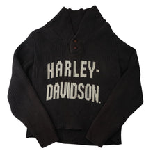 Load image into Gallery viewer, Vintage Harley Davidson Knit Spellout Cowl Sweater - WMNS M