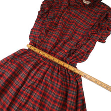 Load image into Gallery viewer, Vintage Popi Plaid Ruffle Prairie Dress - WMNS 9/10