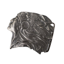 Load image into Gallery viewer, Vintage Indiana Metal Craft Native American Chief Belt Buckle - 3&quot;