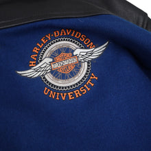 Load image into Gallery viewer, Vintage Harley Davidson University Big Logo Embroidered Letterman Jacket - 3XL