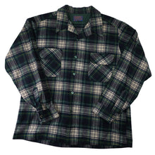 Load image into Gallery viewer, Vintage Pendleton Loop Collar Wool Flannel Plaid Shirt