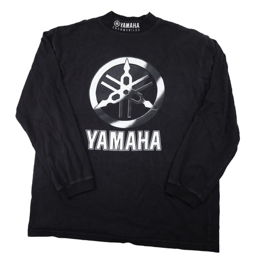 Vintage Yamaha Snowmobiles Moc Neck Long Sleeve Graphic T Shirt - L